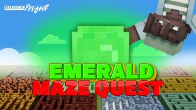 Emerald Maze Quest on the Minecraft Marketplace by Block Perfect Studios