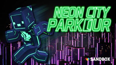 Neon City Parkour on the Minecraft Marketplace by Sandbox Network