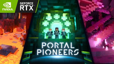 Portal Pioneers RTX on the Minecraft Marketplace by Nvidia