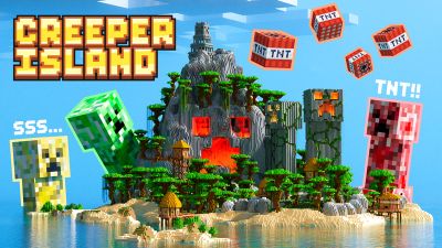 Creeper Island on the Minecraft Marketplace by Enchanted