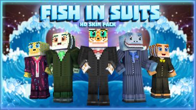 Fish In Suits HD Skin Pack on the Minecraft Marketplace by HearttCore Creations