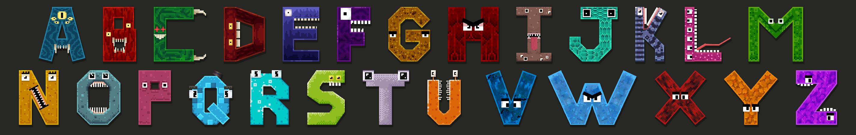 The Alphabet in Minecraft Marketplace